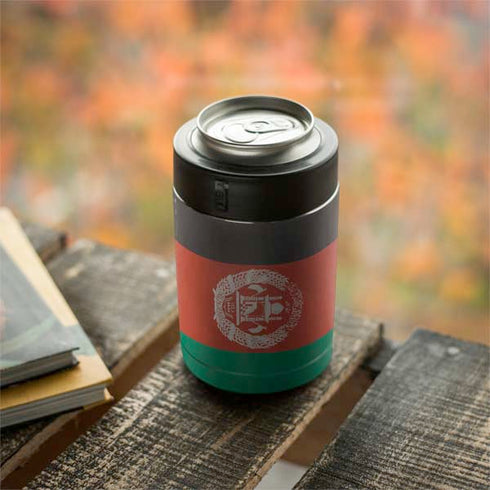 Afghanistan Flag Distressed Yeti Colster Can Insulator  Skin